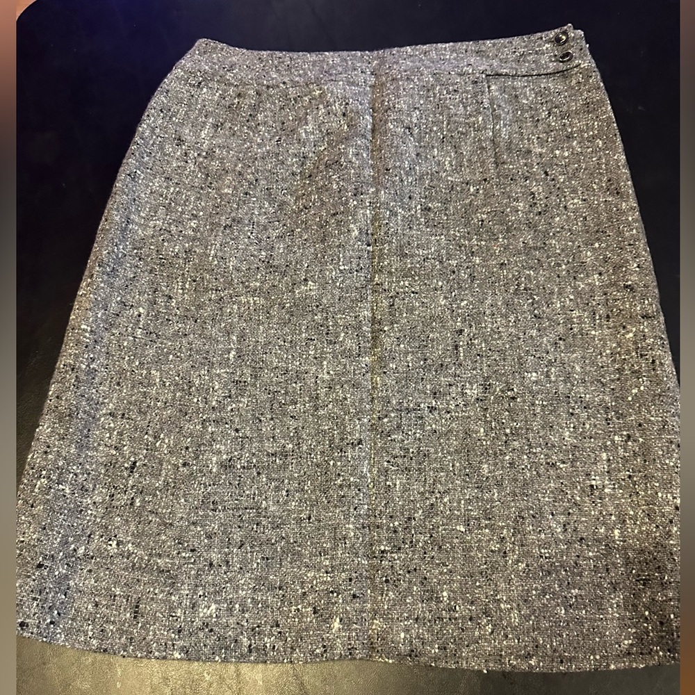 Classiques Entier Charcoal Tweed A-Line Skirt